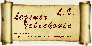 Ležimir Veličković vizit kartica